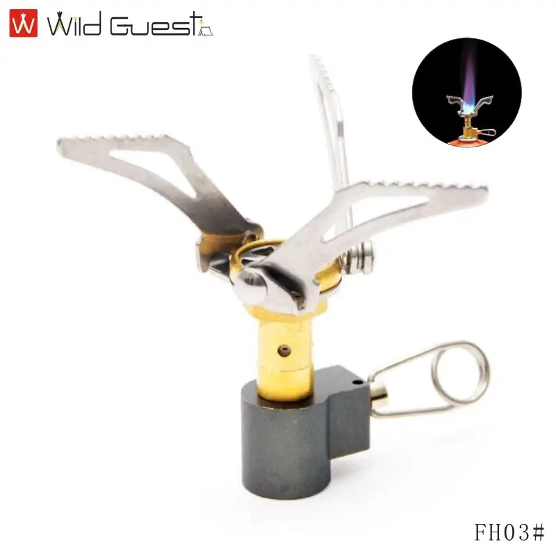 

Mini Wind Proof Outdoor Gas Burner Camping Stove Lighter Tourist Equipment Kitchen Cylinder Propane Grill