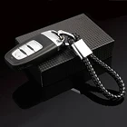 1x брелок из натуральной кожи с логотипом автомобиля для Mitsubishi asx lancer 10 9 outlander pajero sport l200 автомобильные аксессуары для ключей