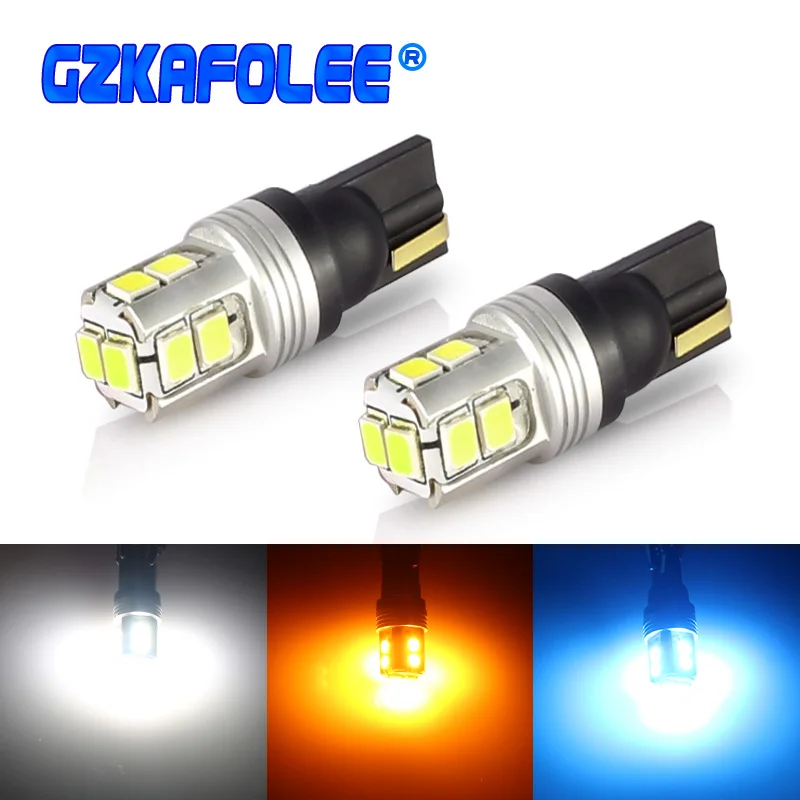 

2 шт. CANBUS безошибочный W5W Автомобиль T10 светодиодный ОД 194 168 Замена клиновидного типа лампа обратной приборной панели Белый Синий для габарит...