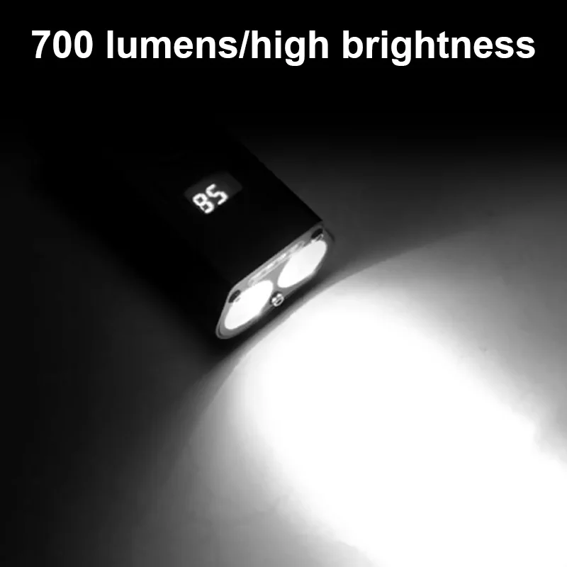 

2* T6 Bike Light Waterproof Bicycle Front Lights USB Rechargeable Outdoor MTB Bicycle Lamp With Power Display Bike Accessories
