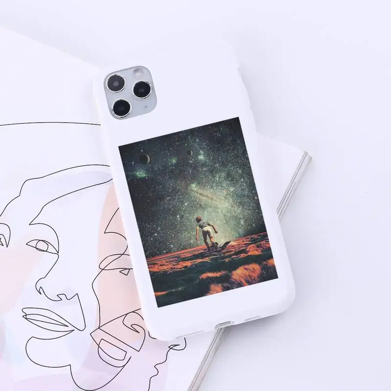 

Interesting life and universe Phone Case Candy Color for iPhone 6 7 8 11 12 s mini pro X XS XR MAX Plus