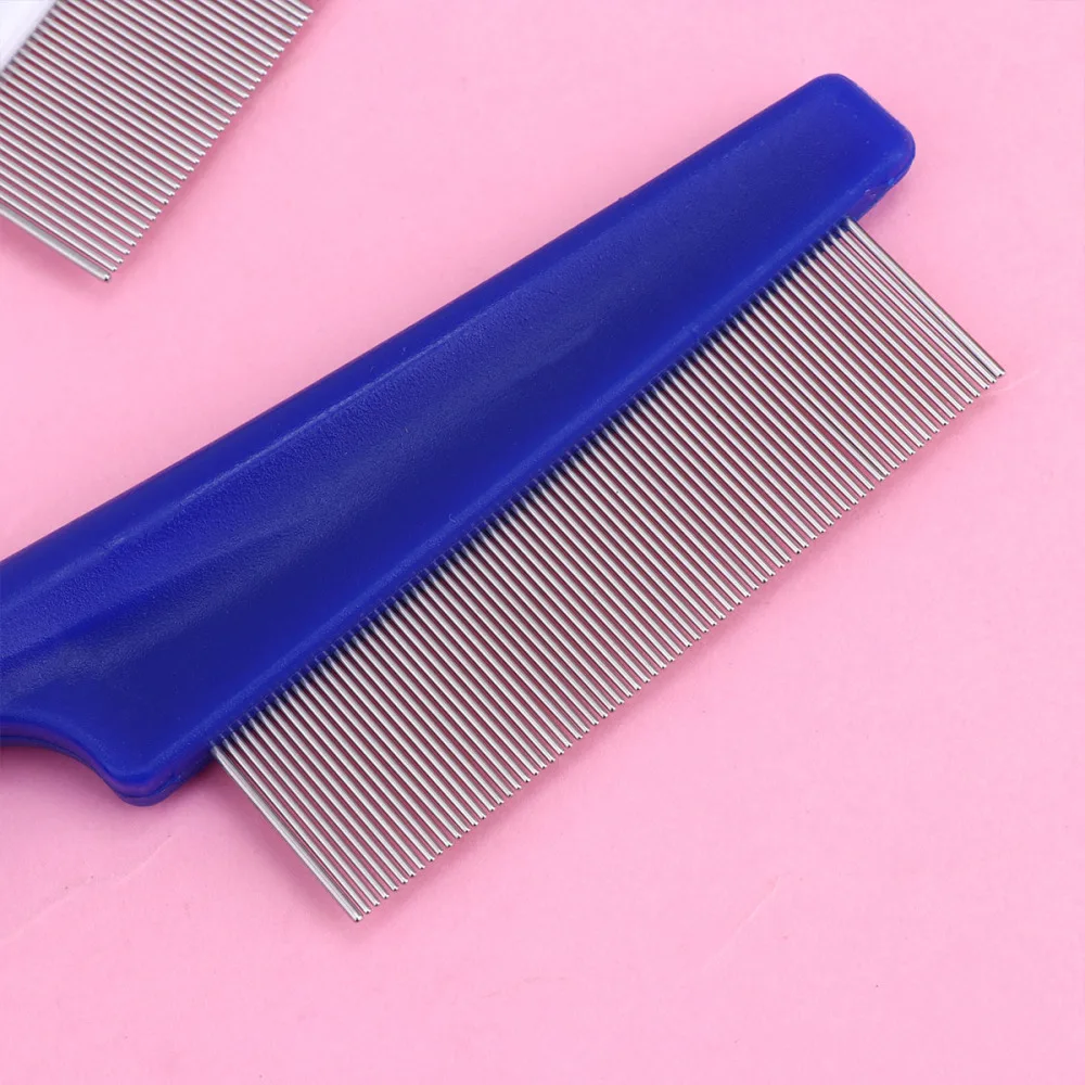 

6pcs Pet Fine Teeth Comb Flea Remover Pet Cleaning Comb Pet Stainless Steel Comb (2pcs Small Fine Teeth Comb, 2pcs Large Fine Te
