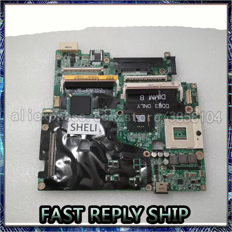 

SHELI For Dell M6400 Motherboard 0U222F CN-0U222F U222F with 4 memory slots