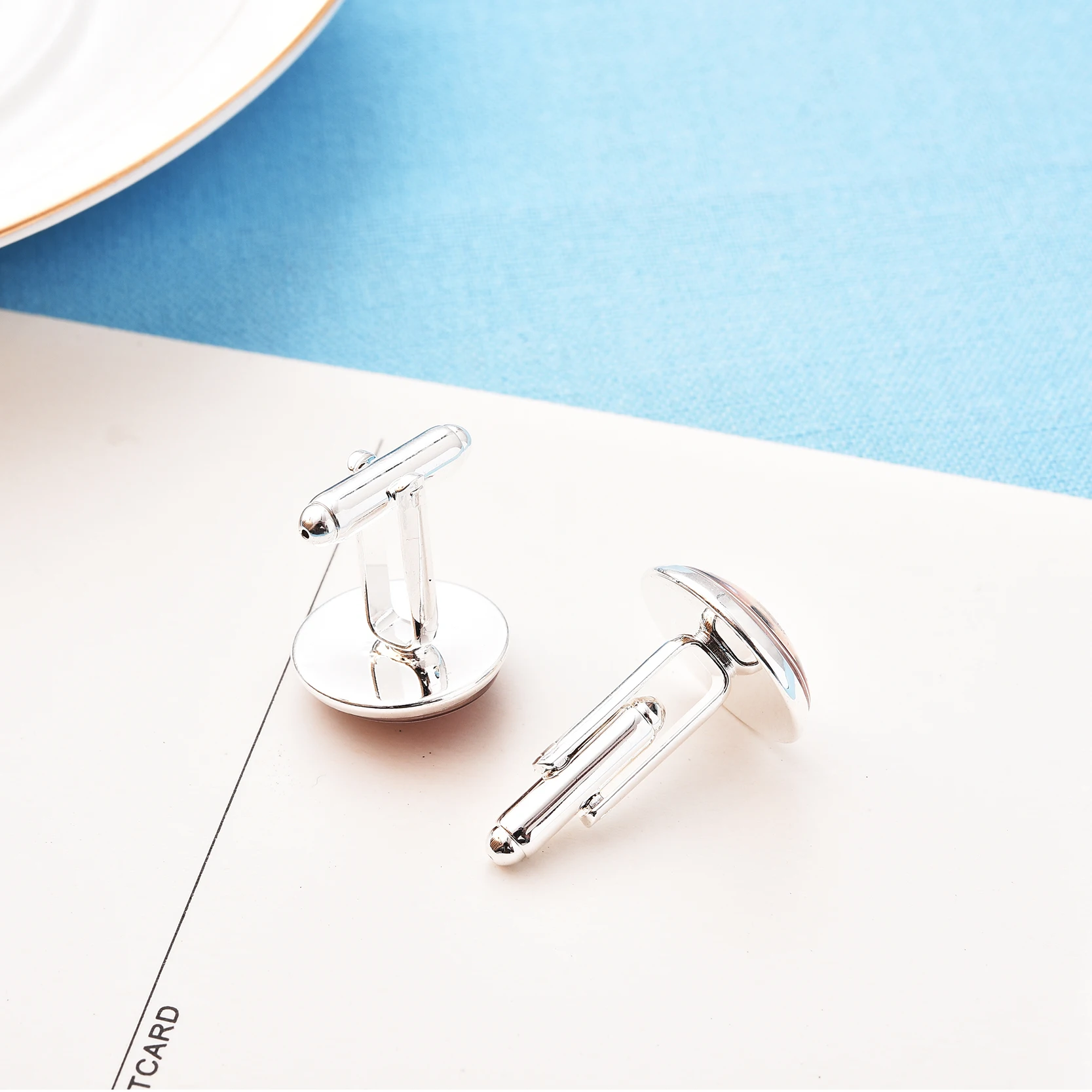 

Basketball Cufflinks Silver Color Plated Basket Ball Cuff Links Men and Women Sport Fans Accessories