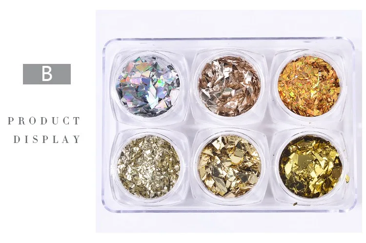 GIRL2GIRL украшения GLSAA осколки новый дизайн Золотая фольга Оловянная ниальный лак