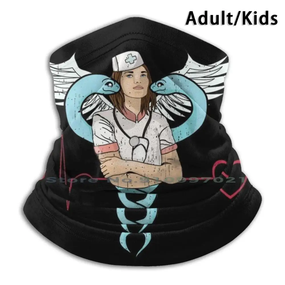 Шарф для медсестры с стетоскопом шарф маска ритмом сердца обогреватель шеи лица