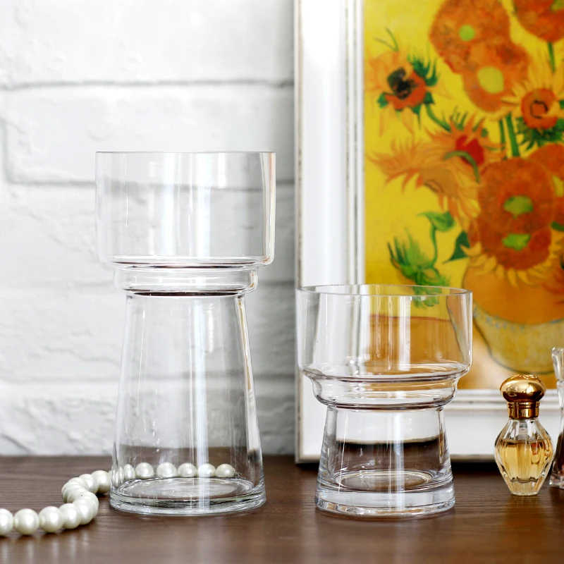 Стеклянный подсвечник домашний декор отель свадьба креативная ваза для цветов