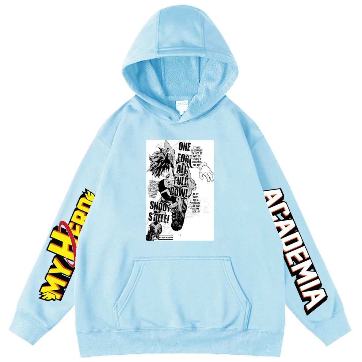 

My Hero Academia Boy Oversized Hoodie HipHop Street Anime Hoodies Men Cool Harajuku Popular Sweatshirts Teens Hooded Pullover