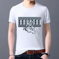 classic t shirt mens funny creative sculpture pattern printing series all match casual mens slim soft round neck commuter top