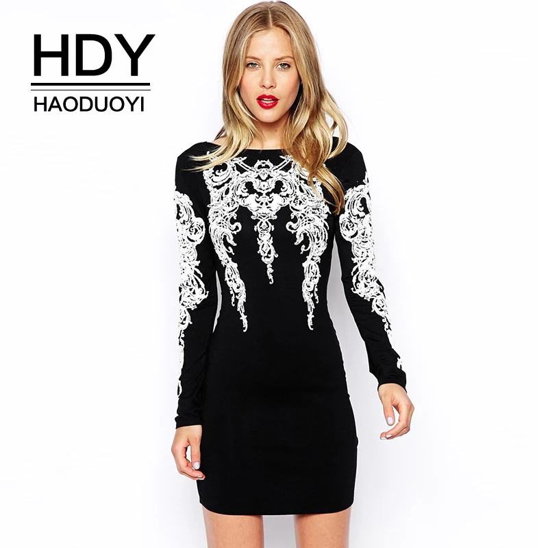 HDY Haoduoyi Новое поступление осенняя мода Женская Клубная одежда сексуальное с