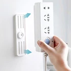 Настенная Наклейка без перфорации, фиксатор для розетки, домашний самоклеящийся фиксатор для розетки, органайзер для кабеля, бесшовная мощность