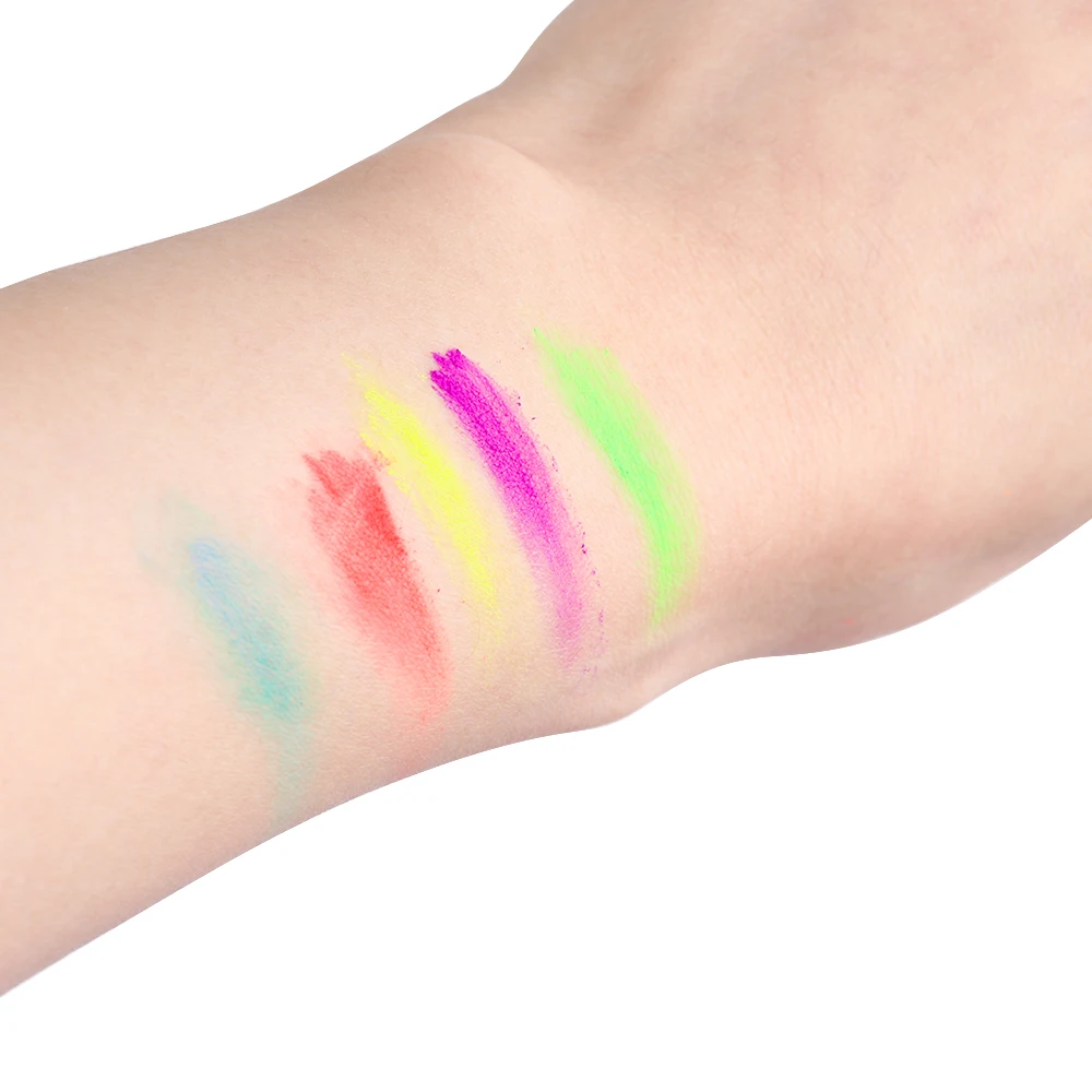 1 Набор 7 цветов неоновые тени для век пигменты матовые минеральные Spangle пудра