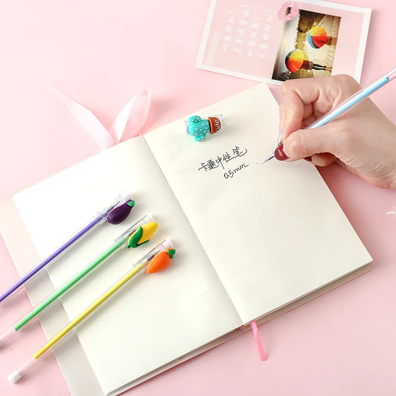 4 шт кавайный креативный прозрачный держатель ручки прекрасные овощи и фрукты