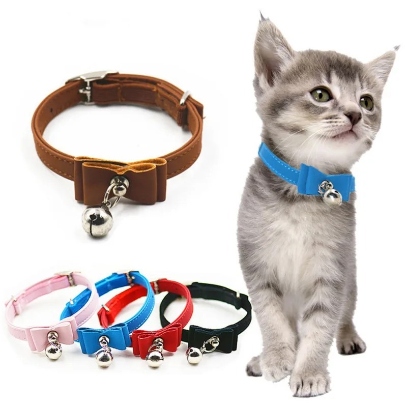 

Cat Collar With Bell For Cats Kitten Puppy Leash Collars For Cats Dog Chihuahua Pet Cat Collars Leashes Lead Pet Supplies