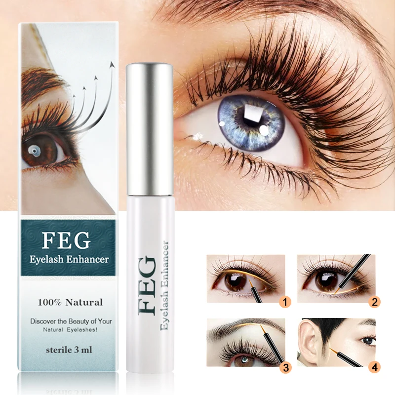 

5piece/lot FEG Eyelash Enhancer 100% Original Eyelash Growth Treatment Serum Natural Herbal Medicine Eye Lashes Mascara