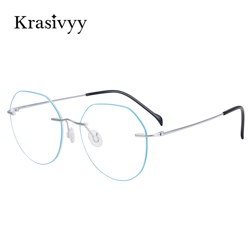 Оправа для очков Krasivyy без оправы женщин и мужчин оптические очки близорукости