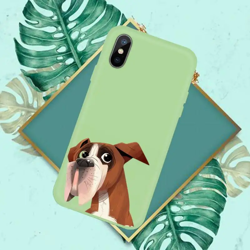 

Pug Dog French Bulldog Phone Case Candy Color for iPhone 11 12 mini pro XS MAX 8 7 6 6S Plus X SE 2020 XR