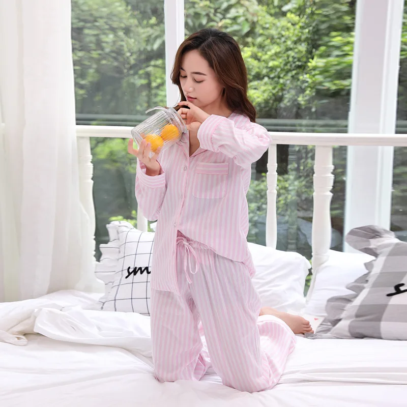 Женская пижама в красно белую полоску с длинными рукавами|women pijama|long-sleeved pajamaspajamas