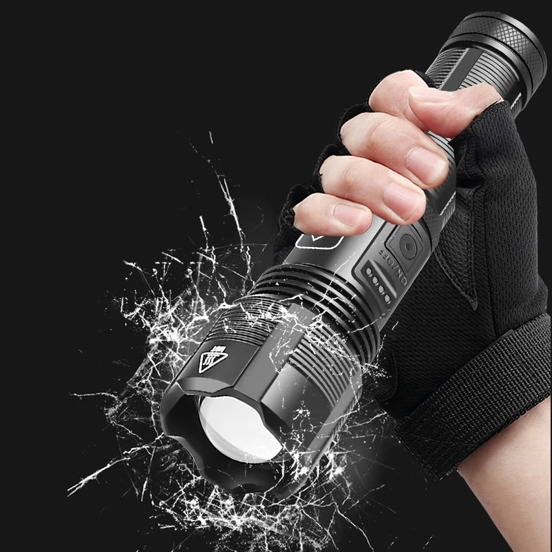 XHP50/XHP70 Multifunction Glare Flashlight Telescopic Zoom Torch USB Charging Portable Hand Lamp For Outdoor Camping Car | Освещение