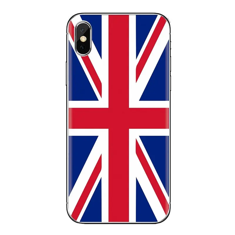 Transparent Clear TPU Case england uk flag For Samsung Galaxy S2 S3 S4 S5 MINI S6 S7 edge S8 S9 Plus Note 2 3 4 5 8 Coque Fundas |