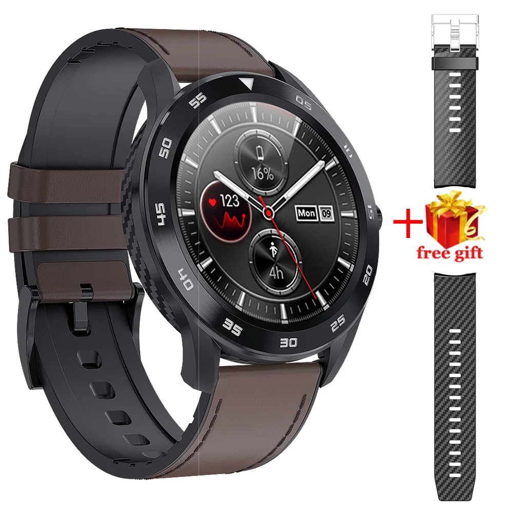 D98 Silicone strap D98 бизнес Смарт часы человек IP67 1,3 ''ECG обнаружения Сменные циферблаты Smartwatch часы монитор сердечного ритма браслет - Цвет: D98 Silicone strap