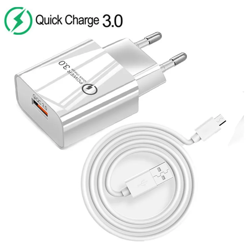 1 м Micro USB Универсальное зарядное устройство QC 3 0 для Xiaomi Redmi Note 4 4X 5 6 Pro 5A