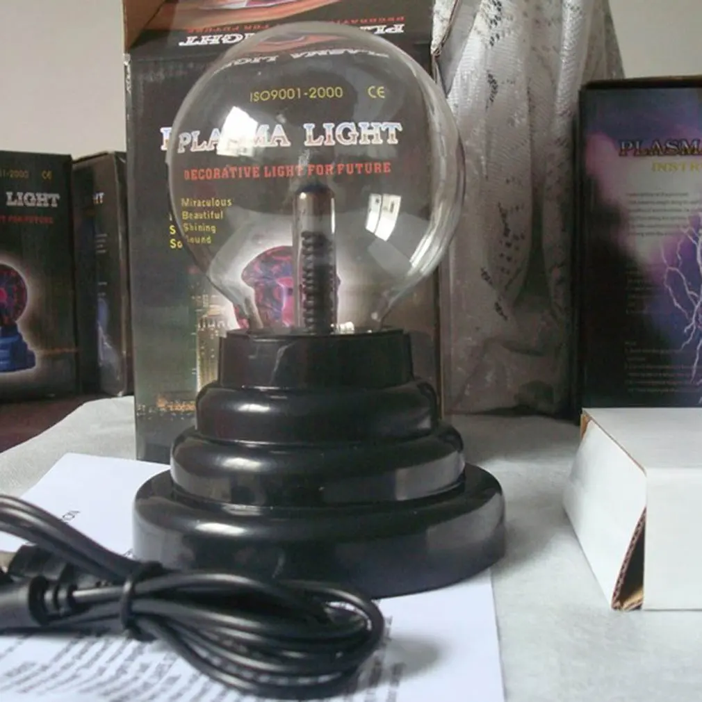 2020 USB Plasma Ball Electrostatic Sphere Light Magic Crystal Lamp Desktop Lightning Christmas Party Touch Sensitive Lights | Освещение