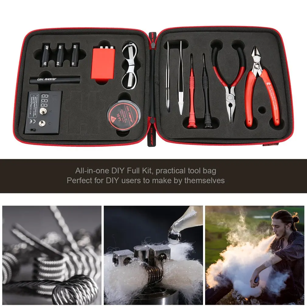 Набор для самостоятельной сборки электронной сигареты Coil Master набор инструментов