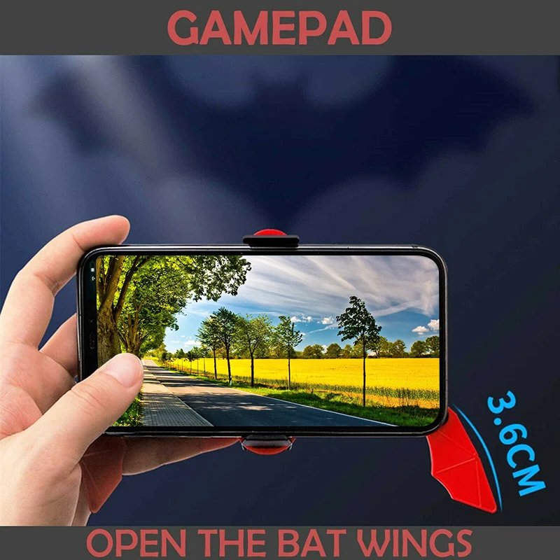 

2-in-1 Phone Stand with Gamepad Foldable Multifunctional Gamepad Car Desktop Mobile Phone Holder C66