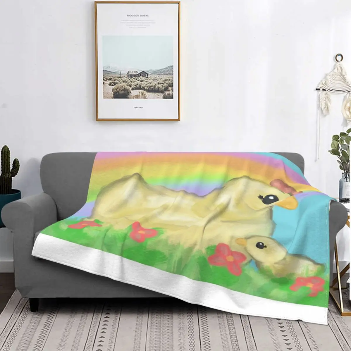 

Manta Adorable de pollo con su Adorable, colcha para cama, alfombra a cuadros, manta de playa, manta de verano, mantas receptora