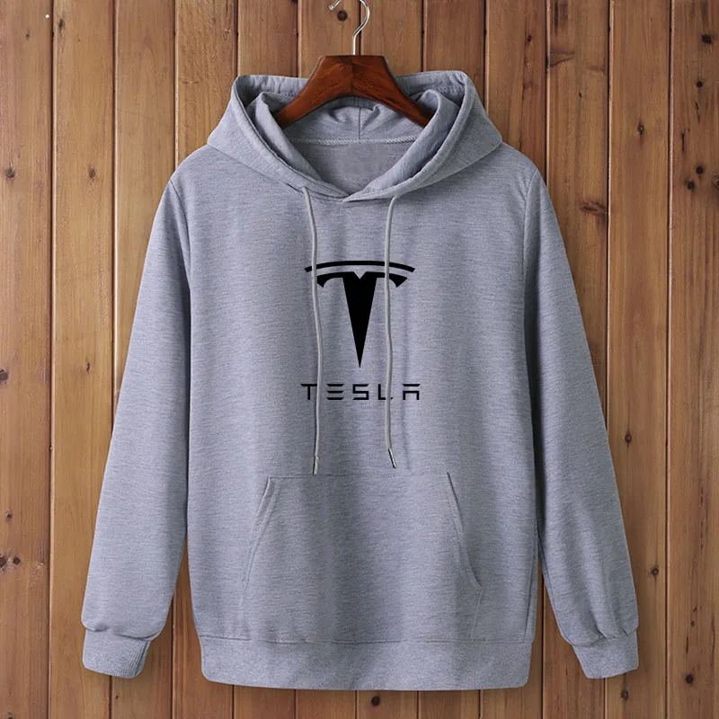 Модный бренд Tesla принт мужские толстовки 2021 весенне-осенний набор одежды для