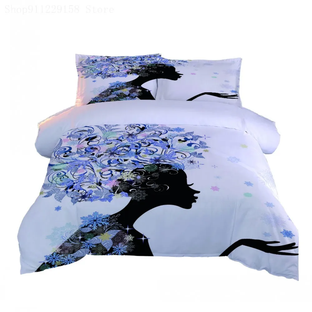 

Exquisite Character Printing Simple And Fashionable Duvet Cover 200x200 180x210 Multi-Size Decorative Household Bedding Set