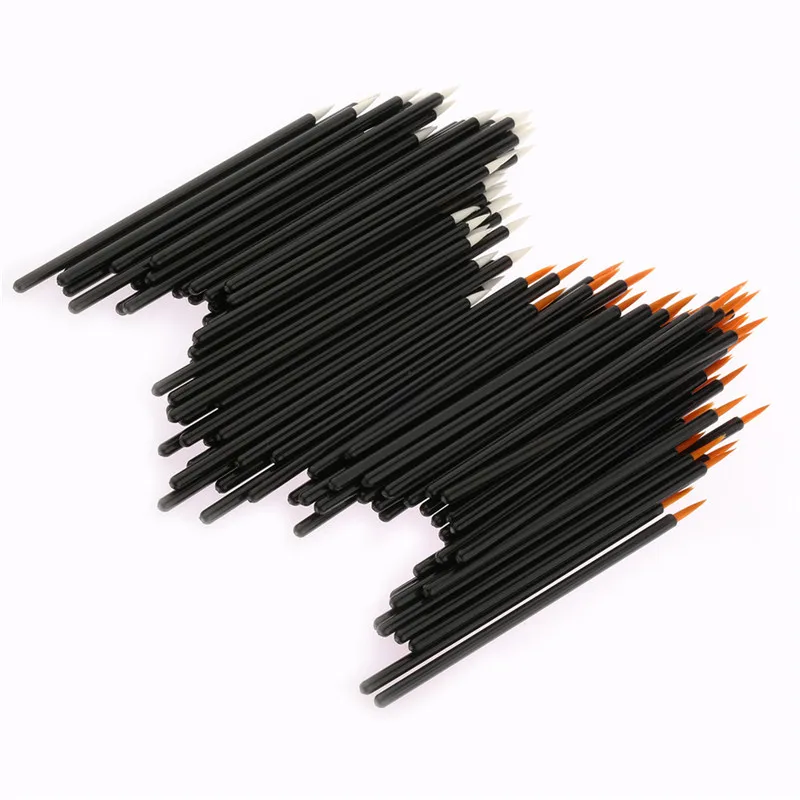 

50Pcs Makeup Brush Disposable Eyeliner Wand Applicator Cosmetics Eye Liner Professional Brush Man-made fiber brush head TM222