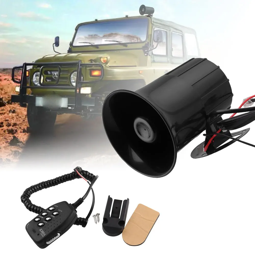 Громкий сигнал для мотоцикла автомобиля грузовика 6 звуков 100 Вт Предупреждение