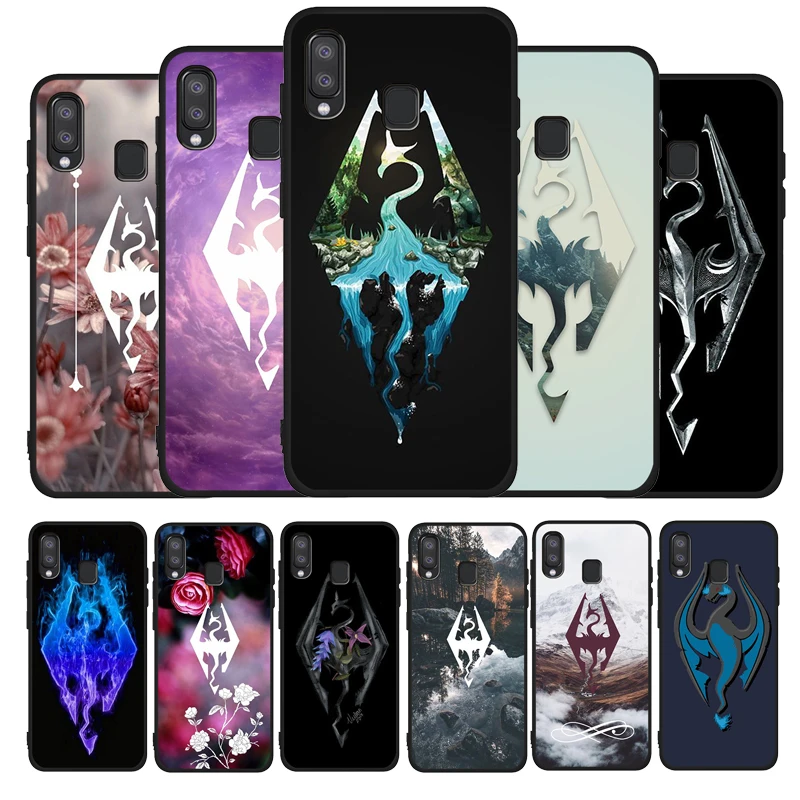 Чехол с логотипом Skyrim для Samsung Galaxy A71 A51 A41 A31 A20E A10 A20 A40 A50 A70 M30S M20 A7 A8 A9 2018 | Мобильные