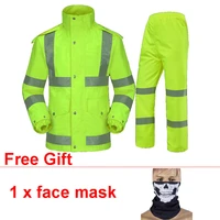 motorcycle rain suit split raincoat safe reflective campera motociclista impermeable high quality waterproof windproof