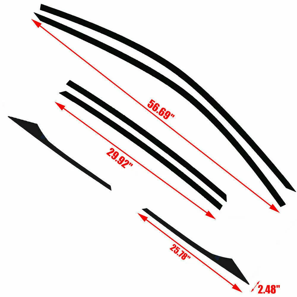

Right Car Sticker Side Windows For Honda Accord Sedan 2018-2020 Panels