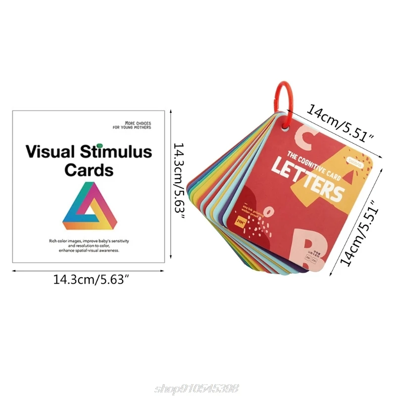 

Black White Colorful Visual Stimulation Learning Activity Cards Newborn Brain Development High Contrast A28 21 Dropship