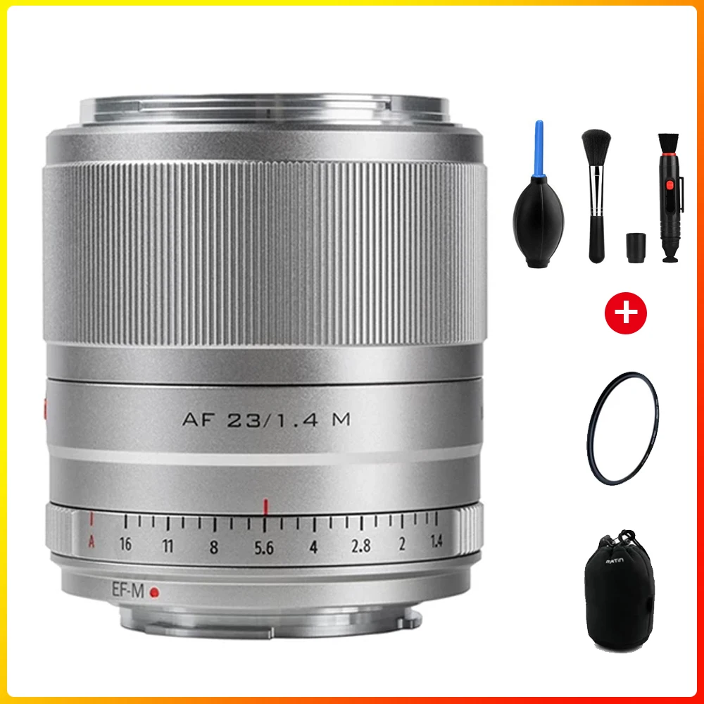 Viltrox 23 мм F1.4 объектив с фиксированным фокусным расстоянием APS C Автофокус Canon EF M
