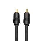 TOPPING TCR2 Audiophile grade anti-interference 6N single crystal copper gold-plated RCA signal audio cable