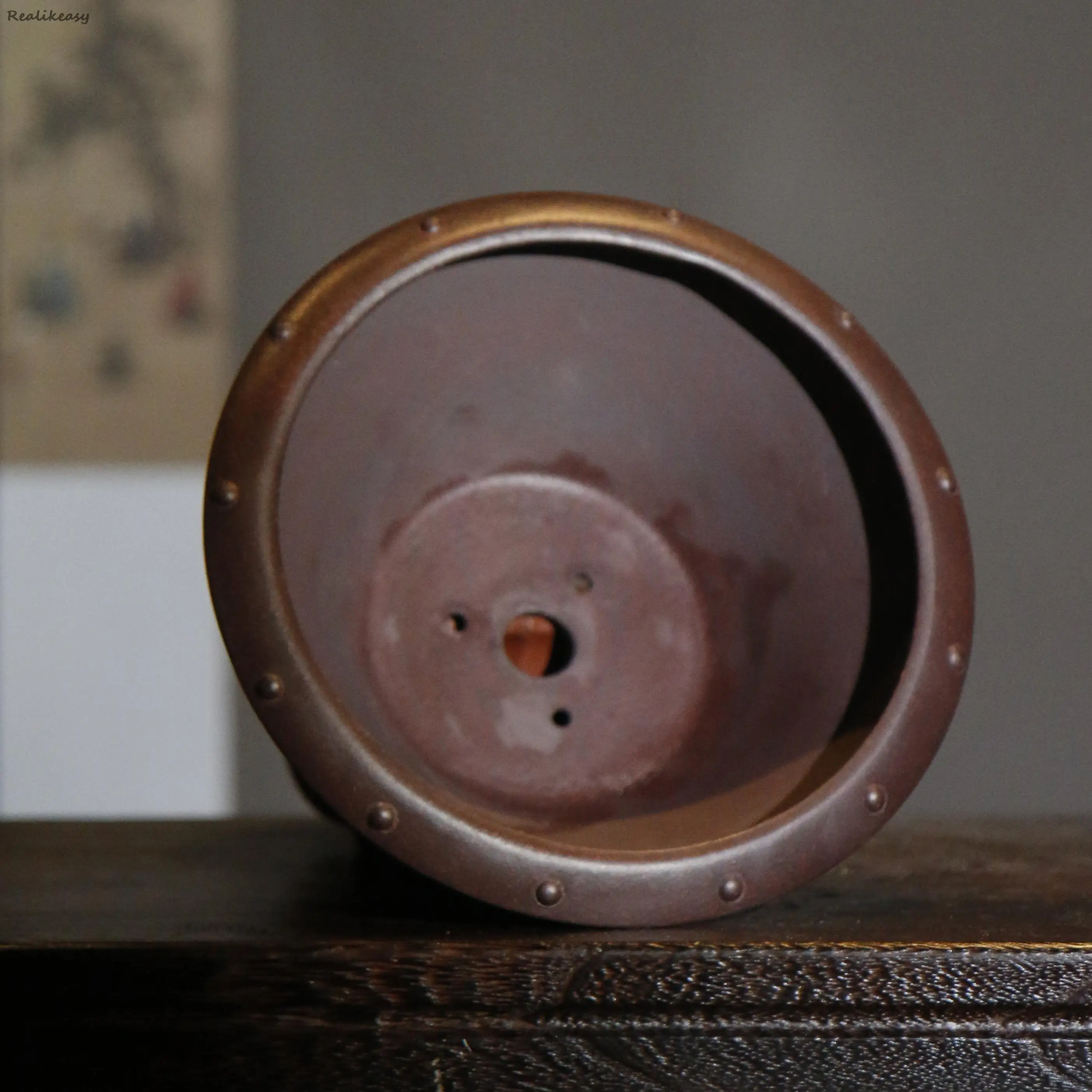 Новое поступление горшки для растений в китайском стиле из фиолетового песка