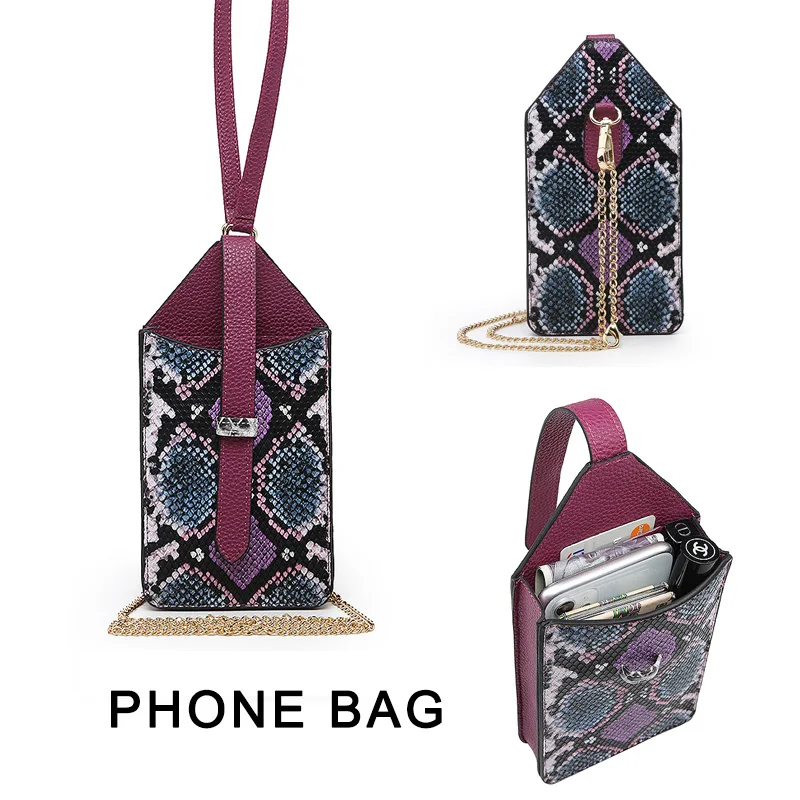 Новинка Лидер продаж сумка для телефона кошелек кожаная на плечо с рисунком под