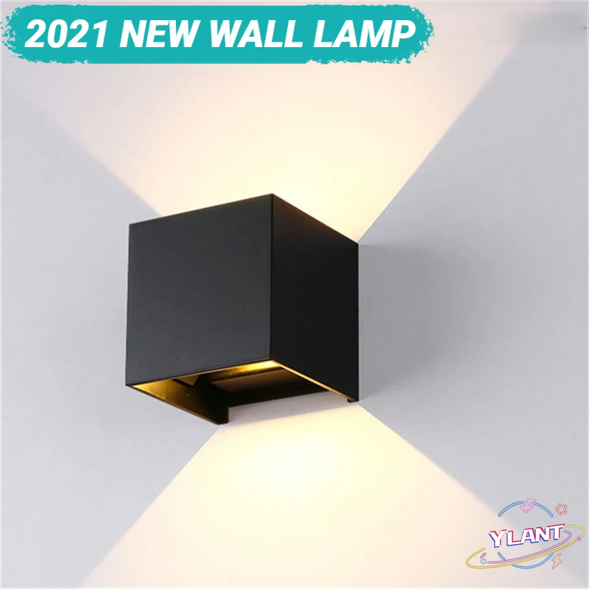 

SWT NR-155 LED Wall Lamp IP65 Waterproof Indoor & Outdoor Aluminum Wall Light Surface Mounted Cube LED Garden Porch Light