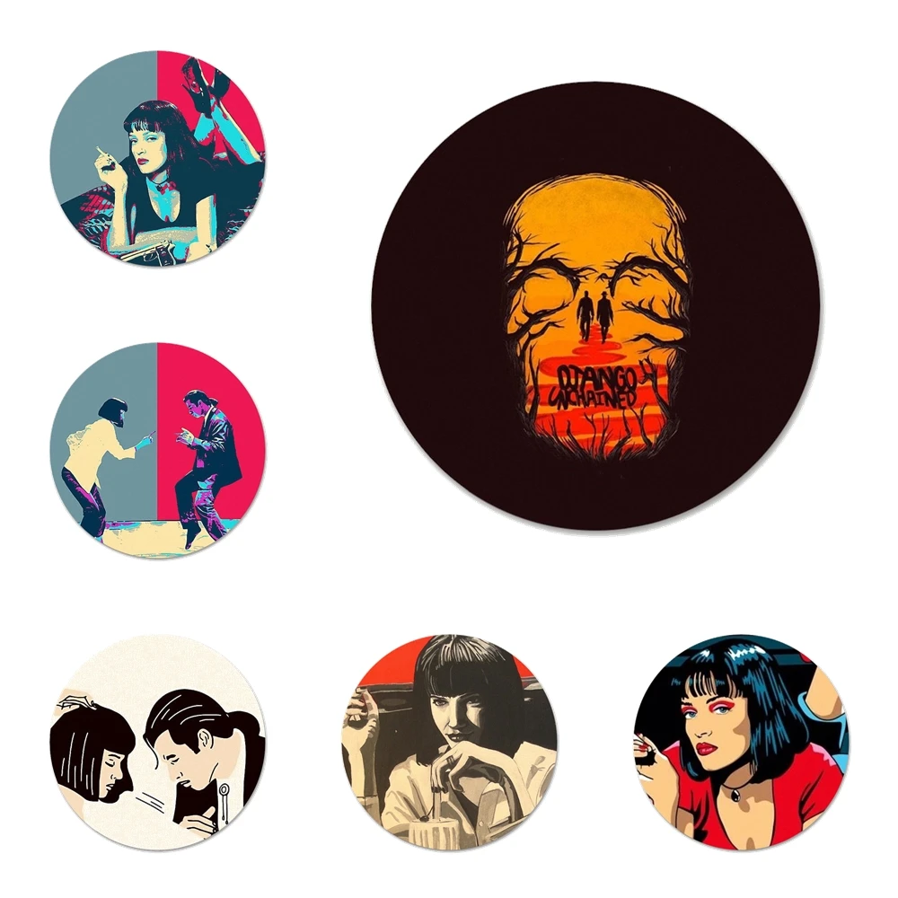 

58mm Pulp Fiction kill bill Kitchen Home Decor Refrigerator Magnetic Stickers Opener Beer Coke