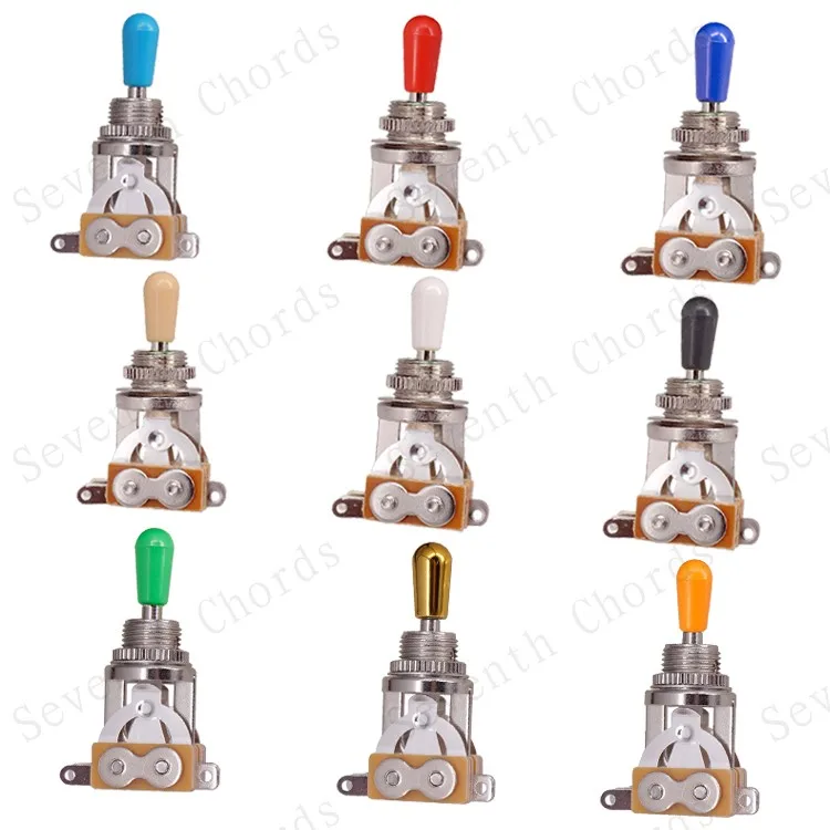 

10 Pcs Silver 3-Way Pickup Toggle Switch Guitar Selector For LP Electric Guitar Bass