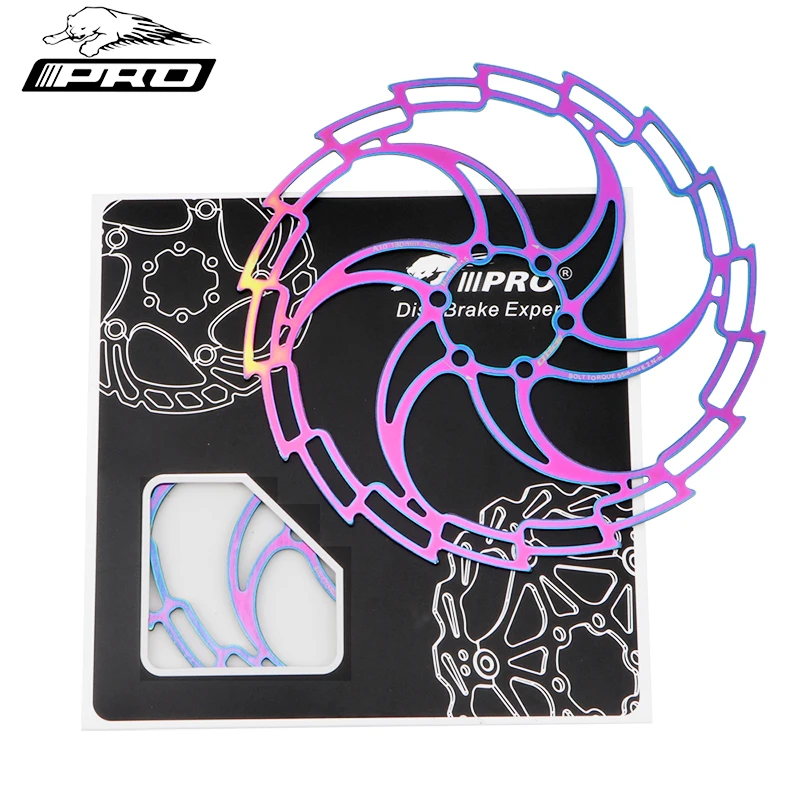 

IIIPRO Floating Disc Mountain Bike Brake Disc Rotor 160/180/203mm Colorful Hollow Ultralight Disc Six-nail Brake Disc