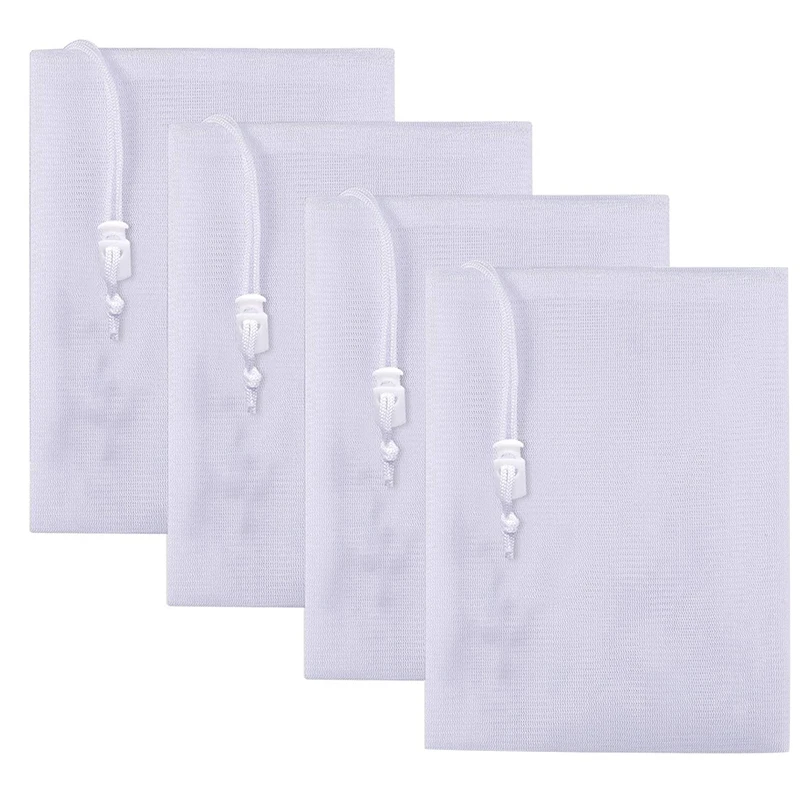 

4 упаковки высокой плотности тонкой сетки Замена мешок-16 дюймов x 24 дюймов вакуумные сумки для бассейна с выдвижной замок