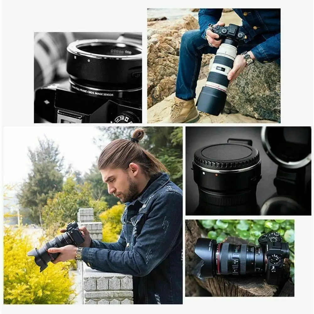 Commlite CM ENF E1 Pro адаптер для крепления объектива с автофокусом Nikon F объектив Sony E Mount A9