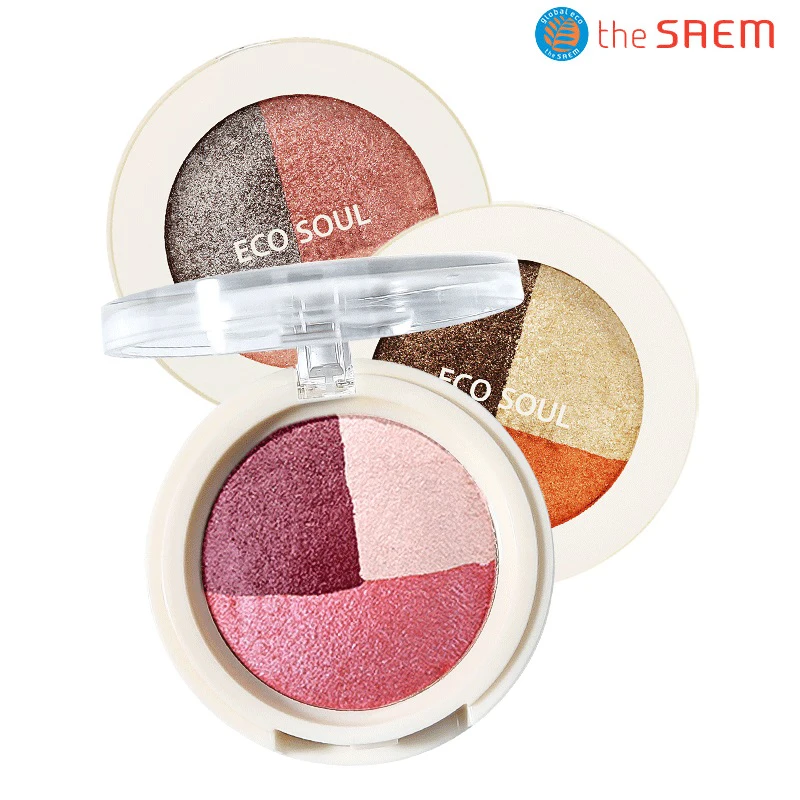

The SAEM Eco Soul Triple Dome Shadow 5.5g Eye Shadow Palette Pigment Shimmer Matte Eyeshadow Makeup Flash Shine Korea Cosmetics