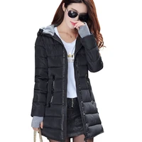 2020 women winter hooded warm coat plus size candy color cotton padded jacket female long parka womens wadded jaqueta feminina